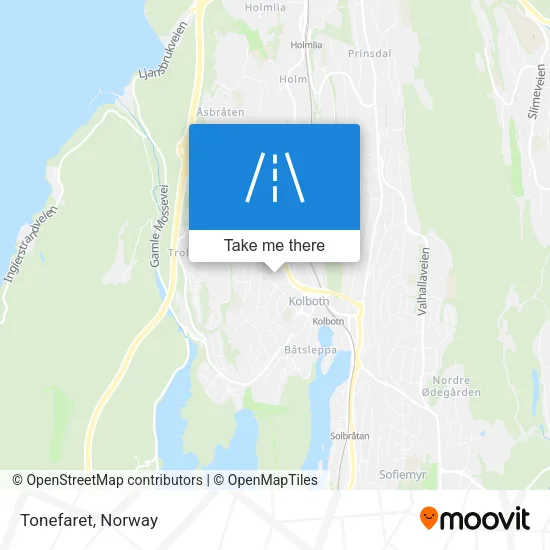 Tonefaret map