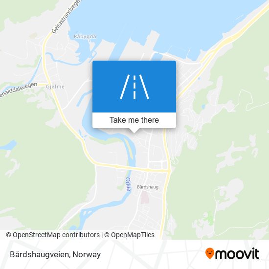 Bårdshaugveien map