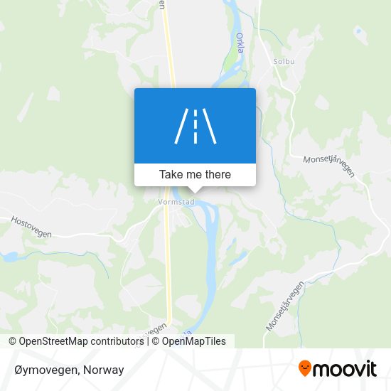 Øymovegen map