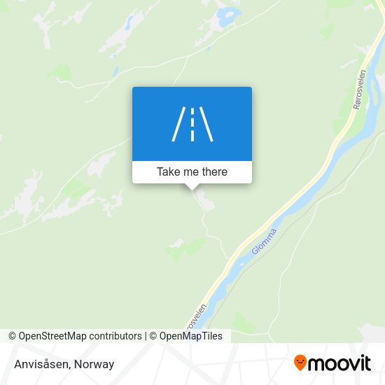 Anvisåsen map