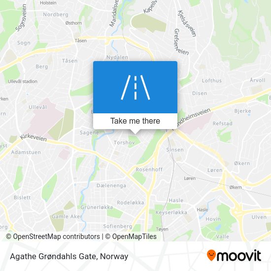 Agathe Grøndahls Gate map