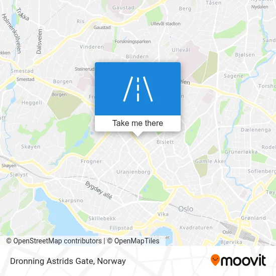 Dronning Astrids Gate map
