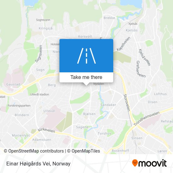 Einar Høigårds Vei map