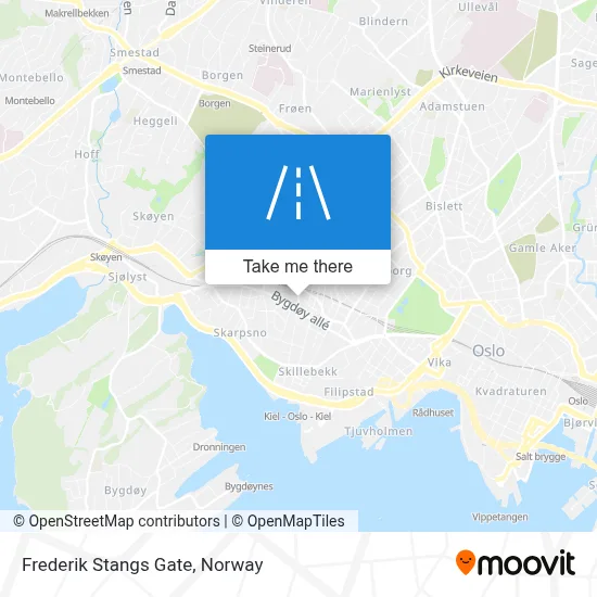 Frederik Stangs Gate map