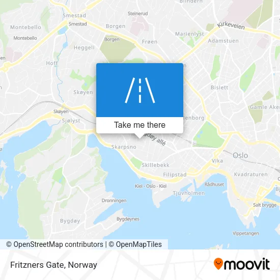 Fritzners Gate map