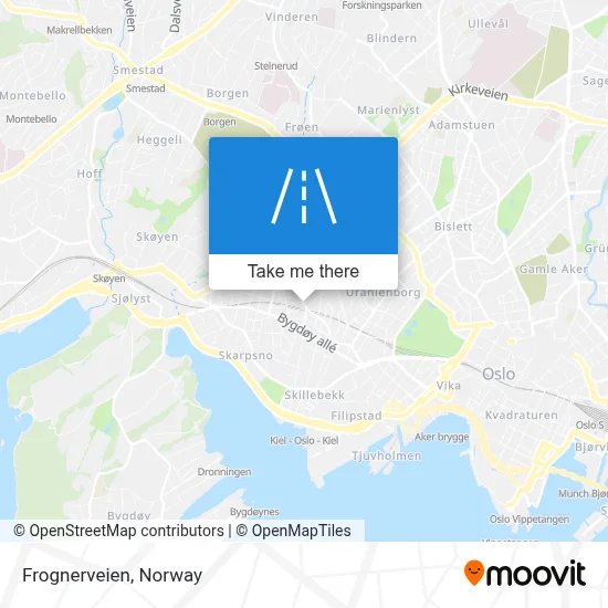 Frognerveien map