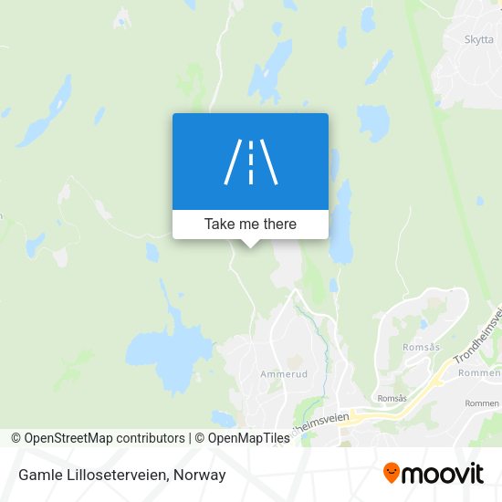 Gamle Lilloseterveien map