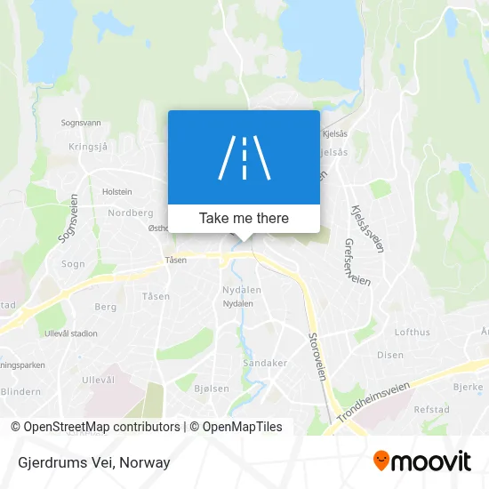 Gjerdrums Vei map