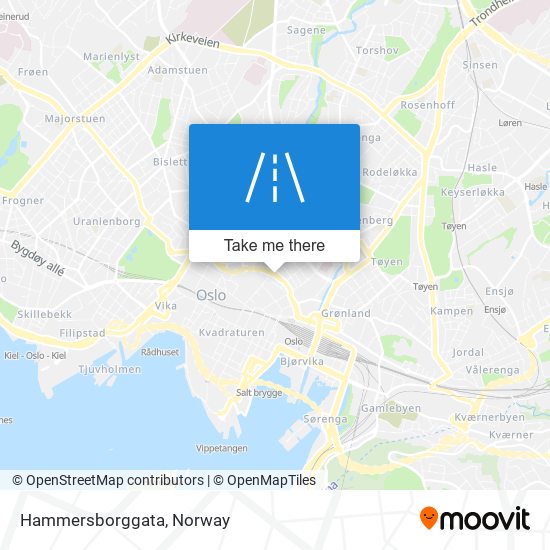 Hammersborggata map