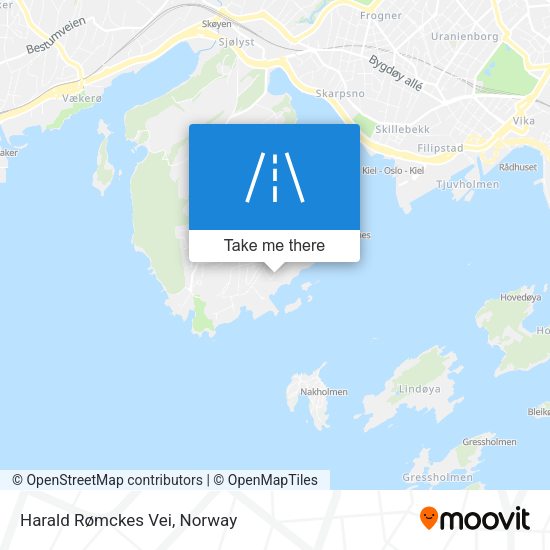 Harald Rømckes Vei map