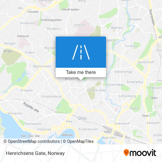 Henrichsens Gate map