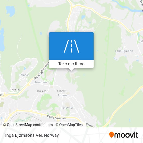 Inga Bjørnsons Vei map