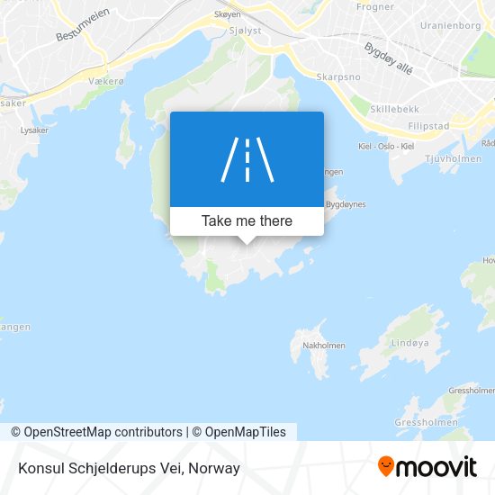 Konsul Schjelderups Vei map