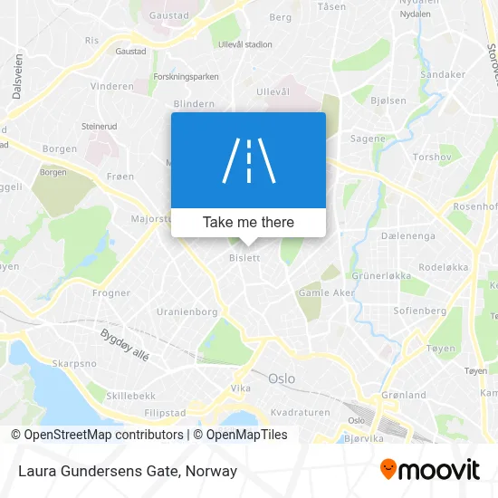 Laura Gundersens Gate map