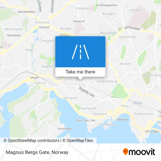 Magnus Bergs Gate map