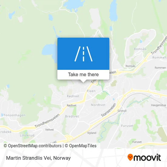 Martin Strandlis Vei map
