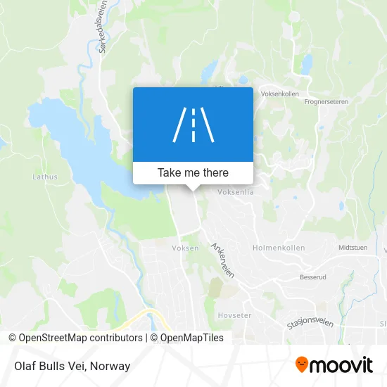 Olaf Bulls Vei map