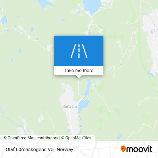 Olaf Lørenskogens Vei map