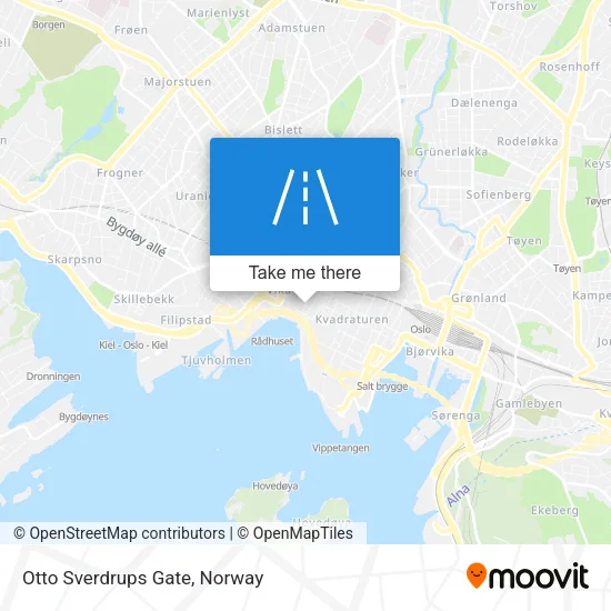 Otto Sverdrups Gate map