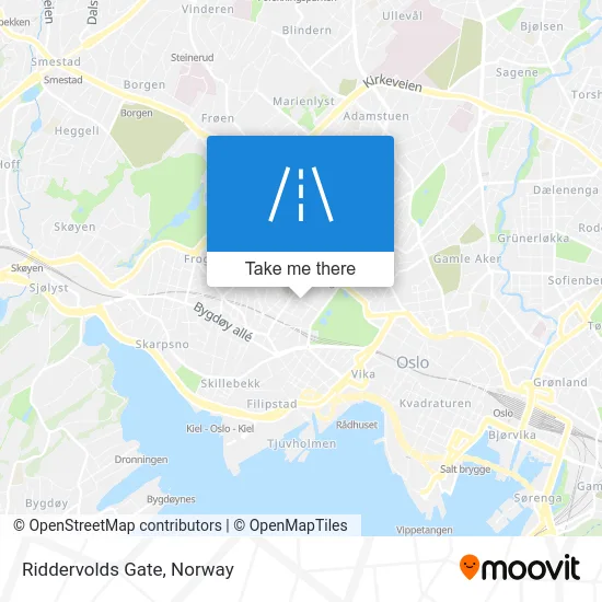 Riddervolds Gate map