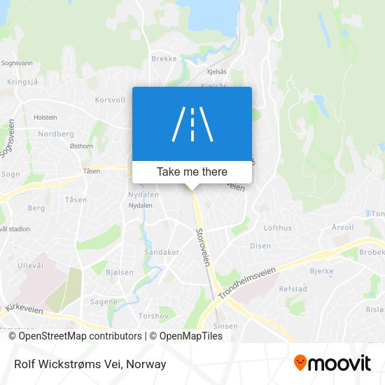 Rolf Wickstrøms Vei map