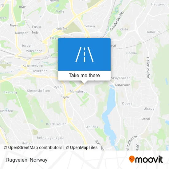 Rugveien map
