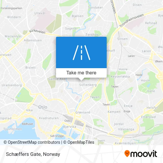 Schæffers Gate map