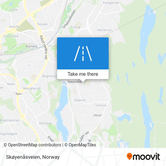 Skøyenåsveien map