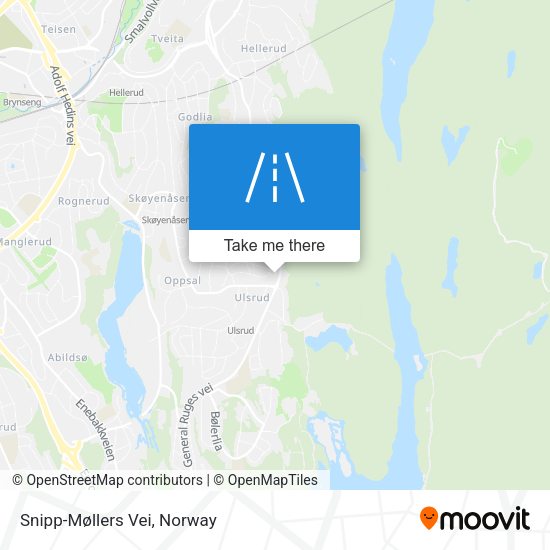 Snipp-Møllers Vei map