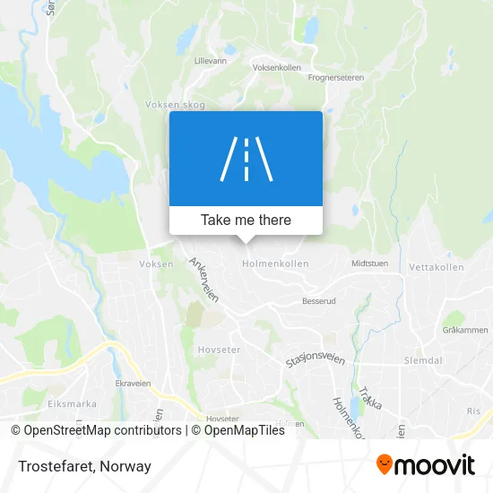 Trostefaret map