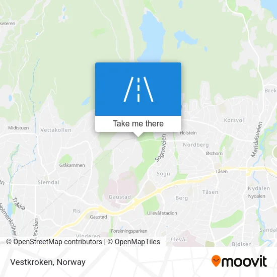 Vestkroken map