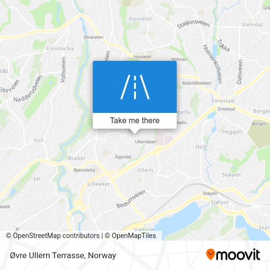 Øvre Ullern Terrasse map