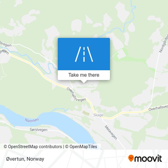 Øvertun map