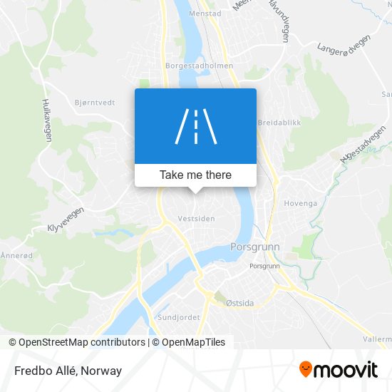 Fredbo Allé map