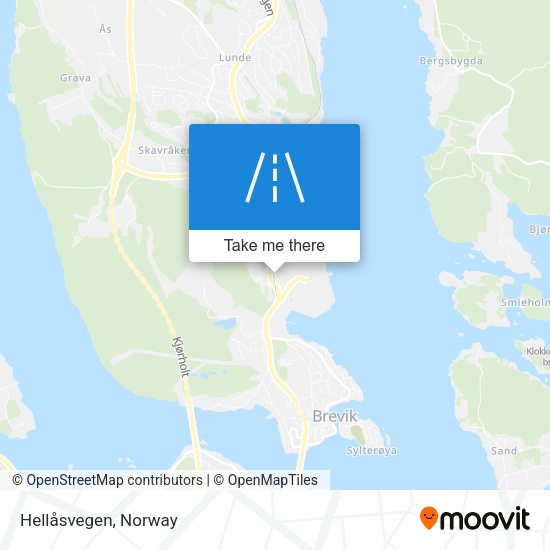 Hellåsvegen map