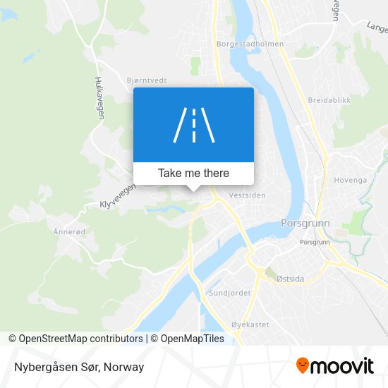 Nybergåsen Sør map