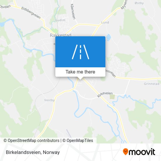 Birkelandsveien map