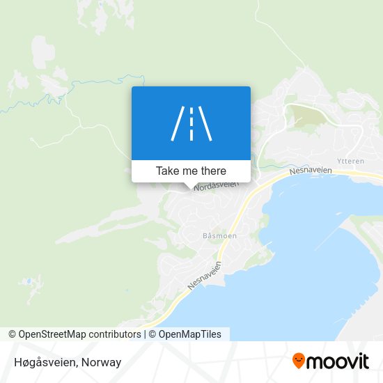 Høgåsveien map