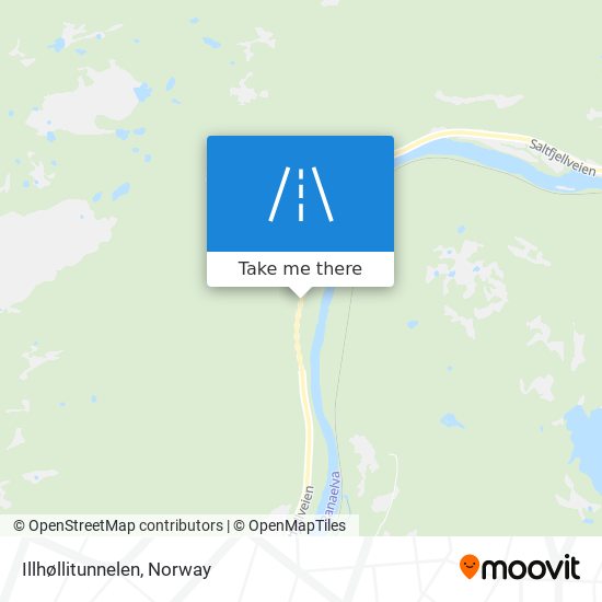 Illhøllitunnelen map