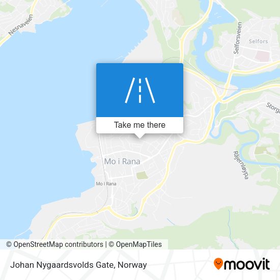 Johan Nygaardsvolds Gate map