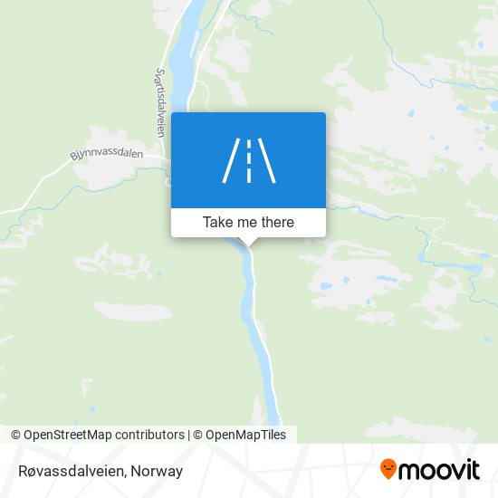 Røvassdalveien map