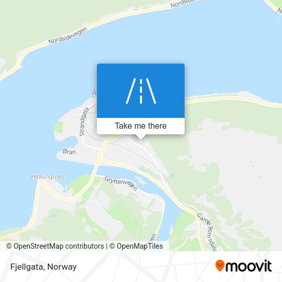 Fjellgata map