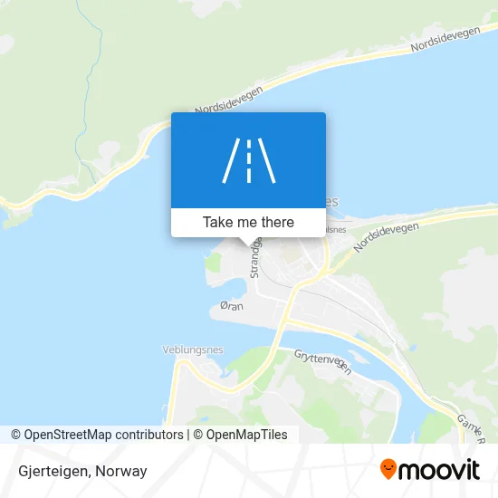 Gjerteigen map