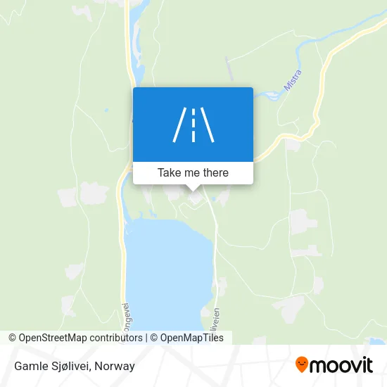 Gamle Sjølivei map