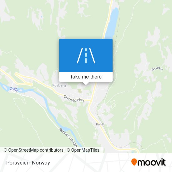 Porsveien map