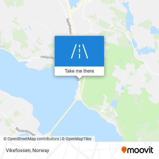 Vikefossen map