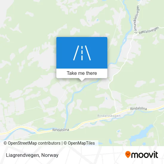 Liagrendvegen map