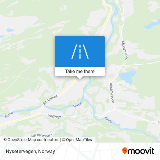 Nysetervegen map