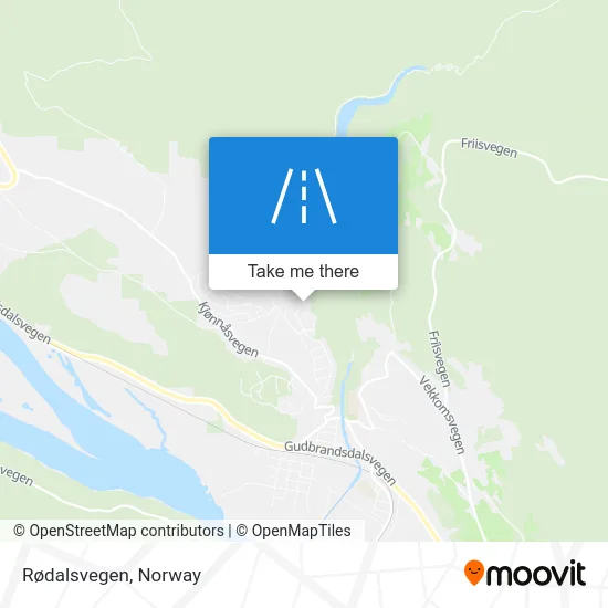 Rødalsvegen map