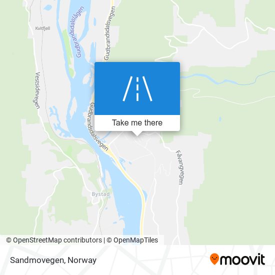 Sandmovegen map